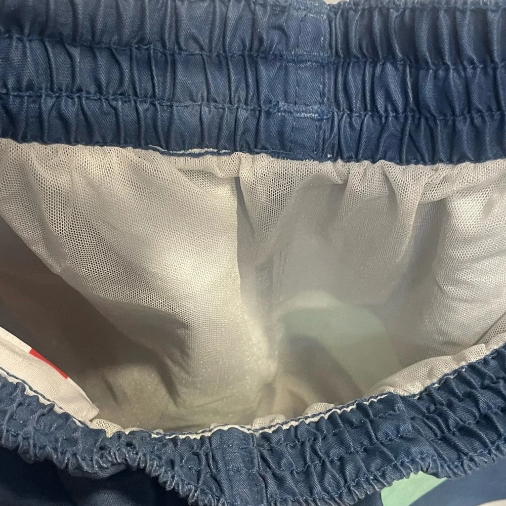 Chubbies, Men's Me Likey the Stripey 4”Swim Shorts 🩳 (Deep Blue/) Sz S